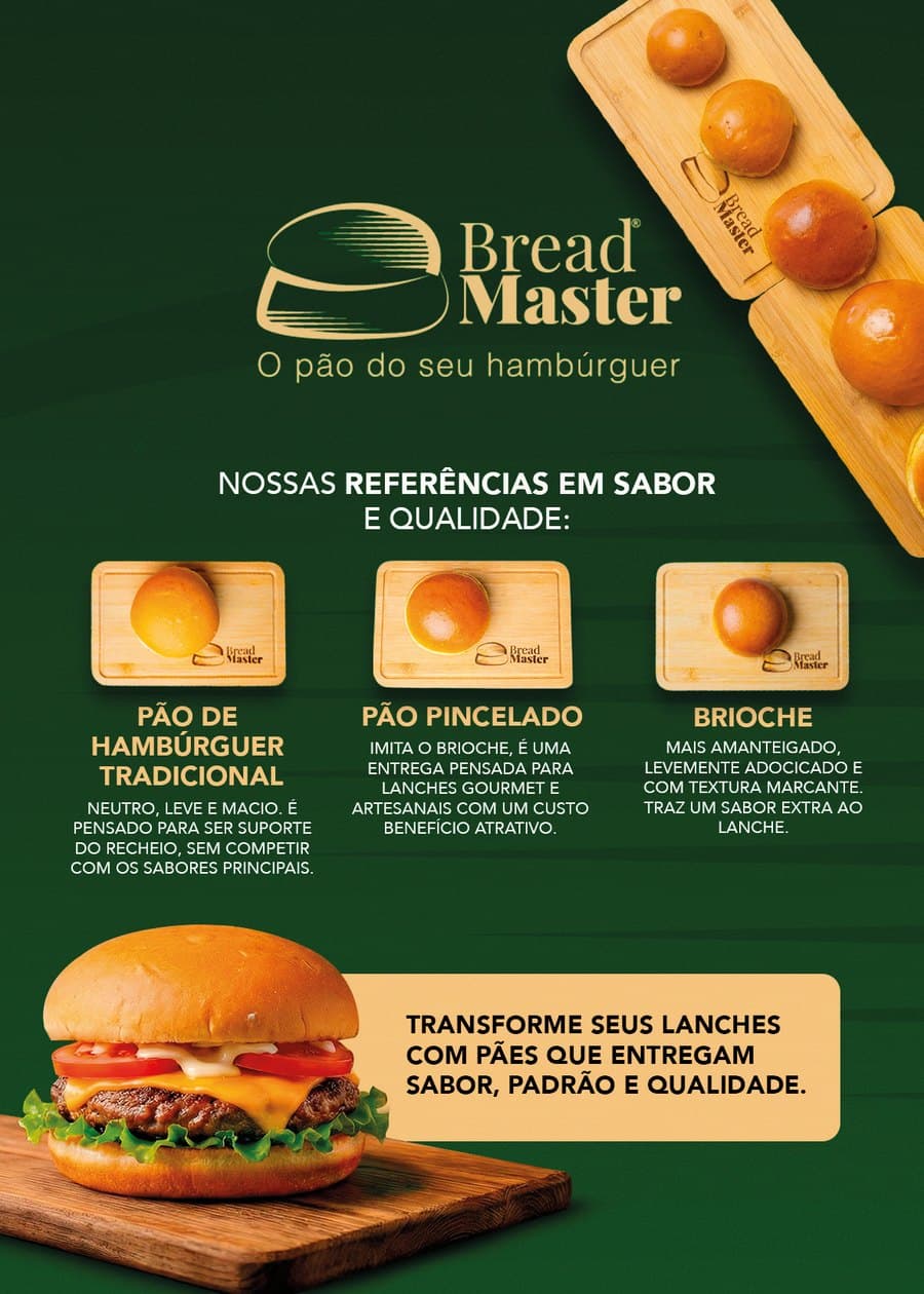 Linha de pães de hambúrguer Breadmaster